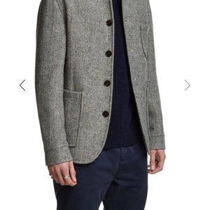 Wax London Elland Harris Tweed Herringbone Jacket